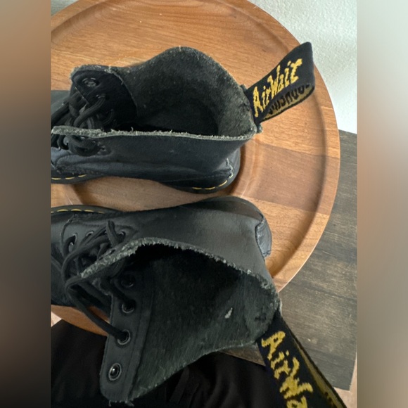 Dr. Martens Black Boots with Yellow Stitching - Picture 11 of 16